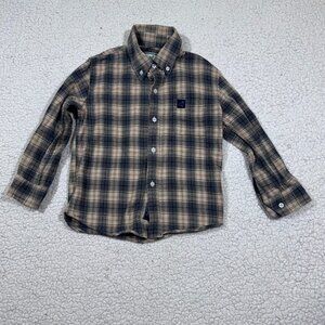 Properly Tied Boys Classic Flannel Plaid Long Sleeve Shirt Yukon Size 5